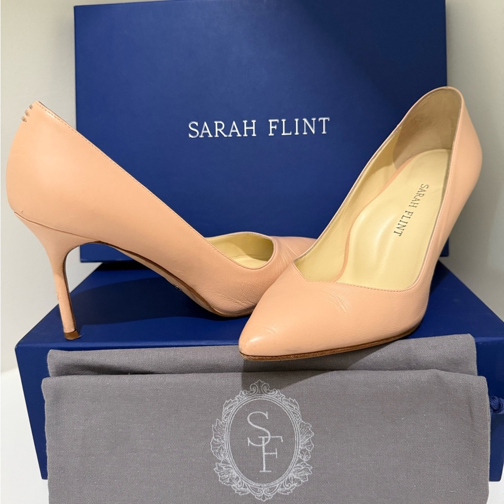 Sarah Flint Cream Heels